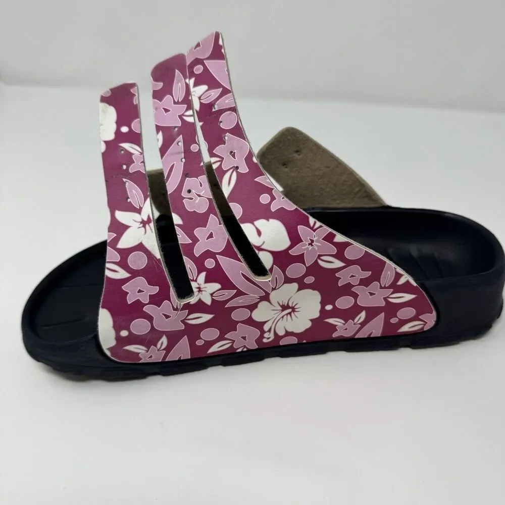 Birki’s by Birkenstock Sansibar Slide Sandal SZ 39 Floral 3 Strap Buckle Pool